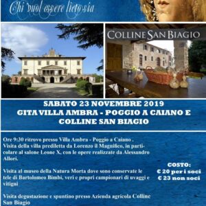 Gita Villa Ambra - Poggio a Caiano e Colline San Biagio