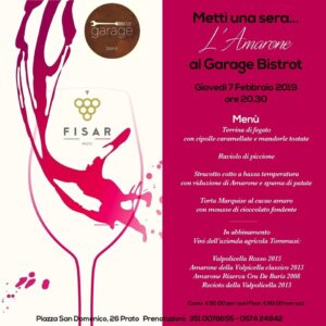 Metti una sera l'Amarone a Le Garage Bistrò