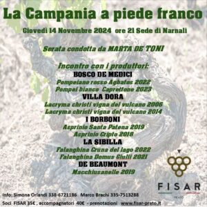 La Campania a piede franco