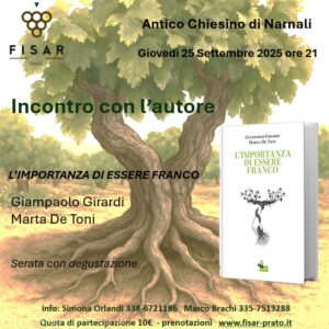 "L'importanza di essere franco - Incontro con l'autore - serata con degustazione