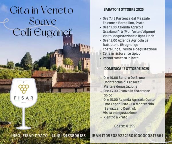 Gita in Veneto Soave e Colli Euganei - Sabato 11 e Domenica 12 Ottobre