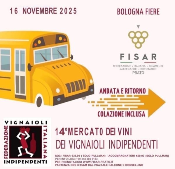 FIVI  14° MERCATO DEI VINI - ANDATA E RITORNO - SOLO PULLMAN